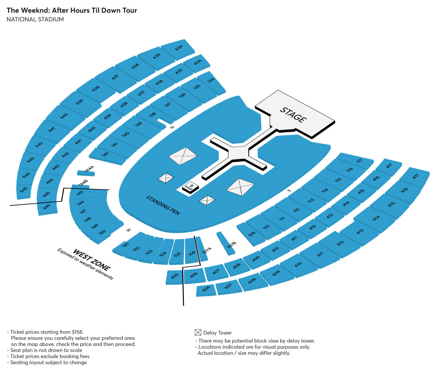 Singapore National Stadium Seat Map